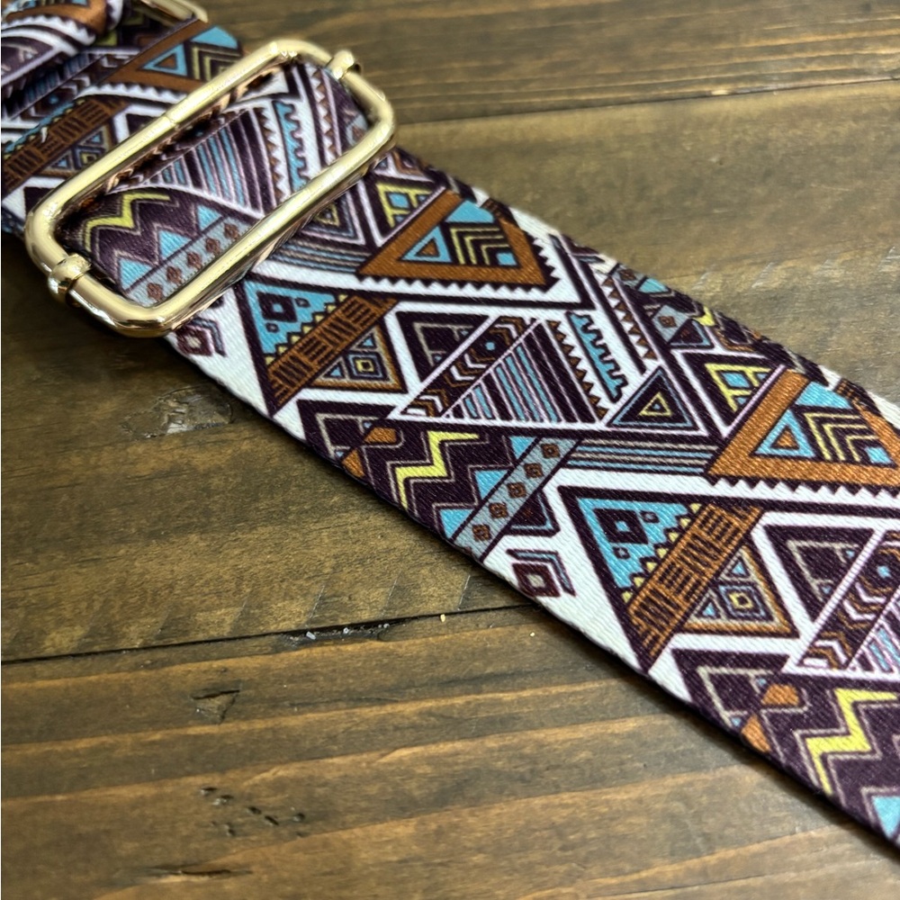 Geometric Patterned Guitar Style Replacement Strap - image 2